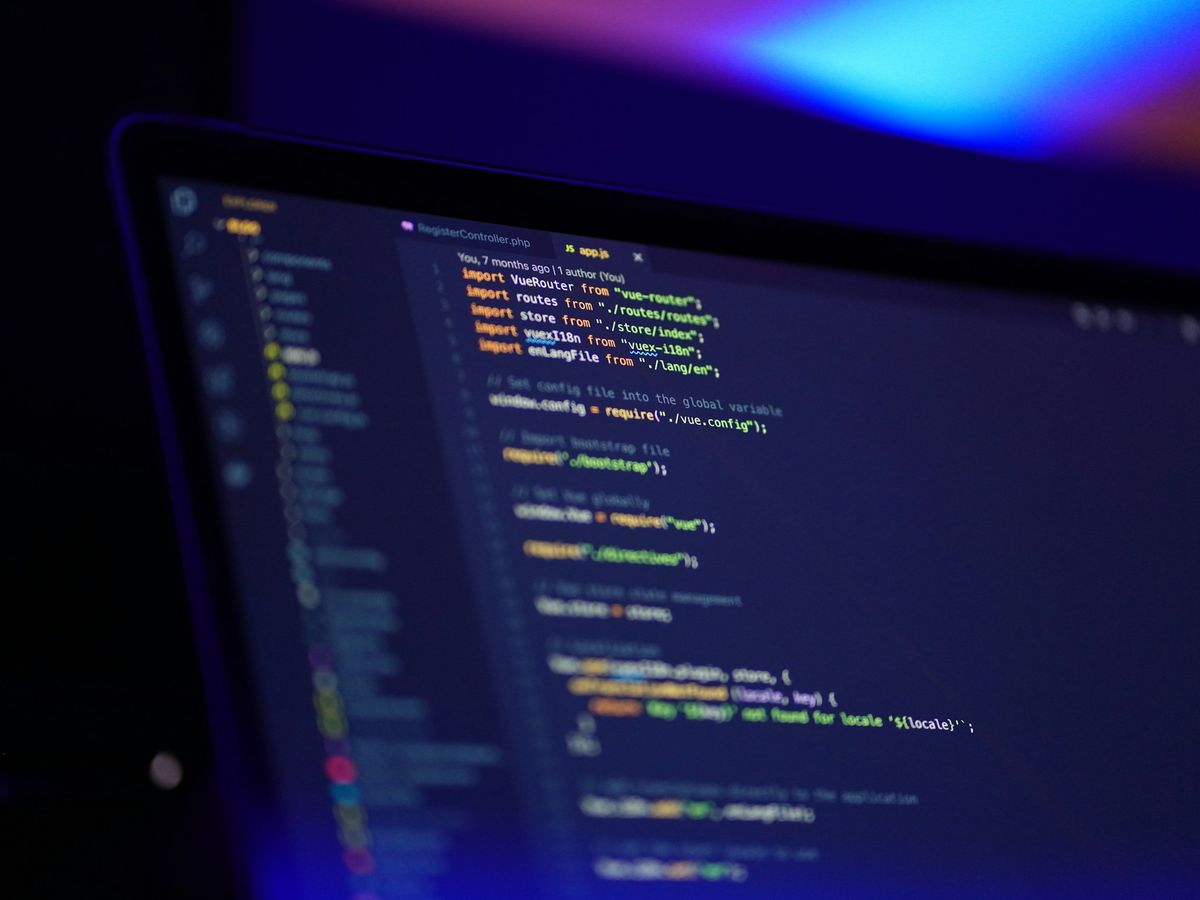 Source code in an editor on a dark screen